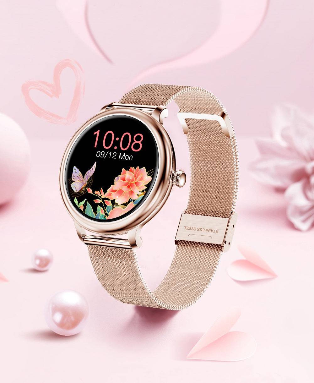 Luna Smartwatch til Kvinder med Stilfuldt Fitness- og Sundhedstracking