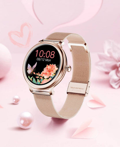 Luna Smartwatch til Kvinder med Stilfuldt Fitness- og Sundhedstracking