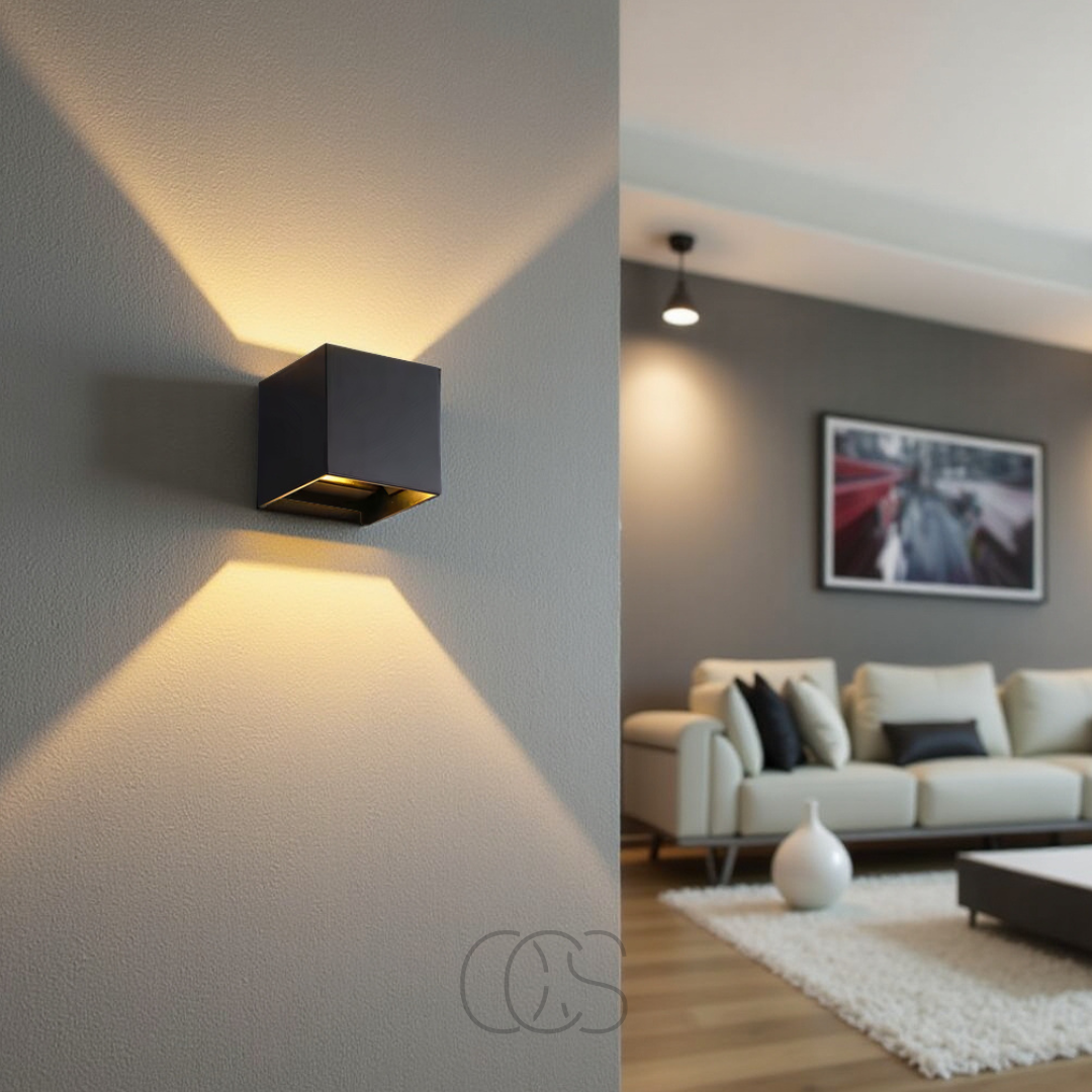Luxe Væglampe med Bevægelsessensor og Varmt 2700K LED-Lys