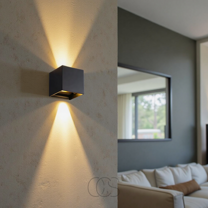 Luxe Væglampe med Bevægelsessensor og Varmt 2700K LED-Lys