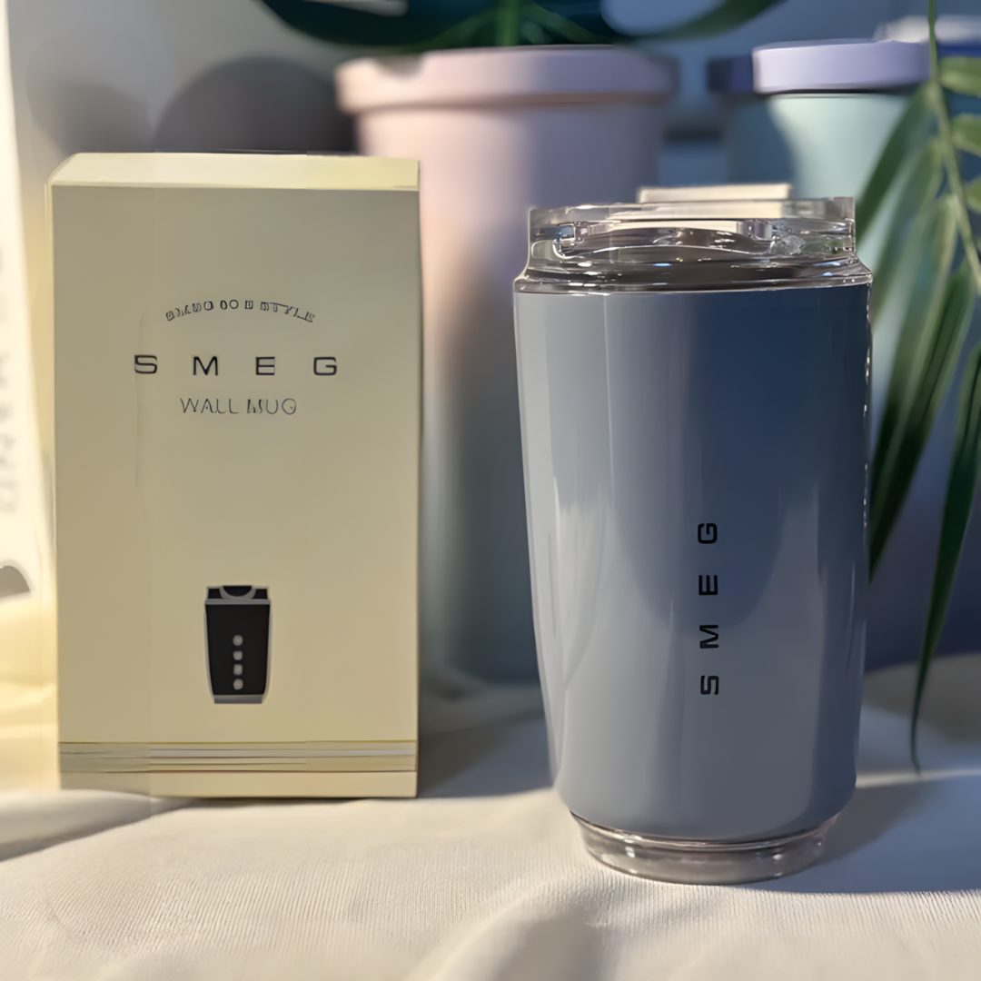 LuxeTherm 500 ml Termokrus i rustfrit stål med isolering og lækagesikkert låg