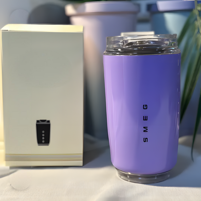 LuxeTherm 500 ml Termokrus i rustfrit stål med isolering og lækagesikkert låg