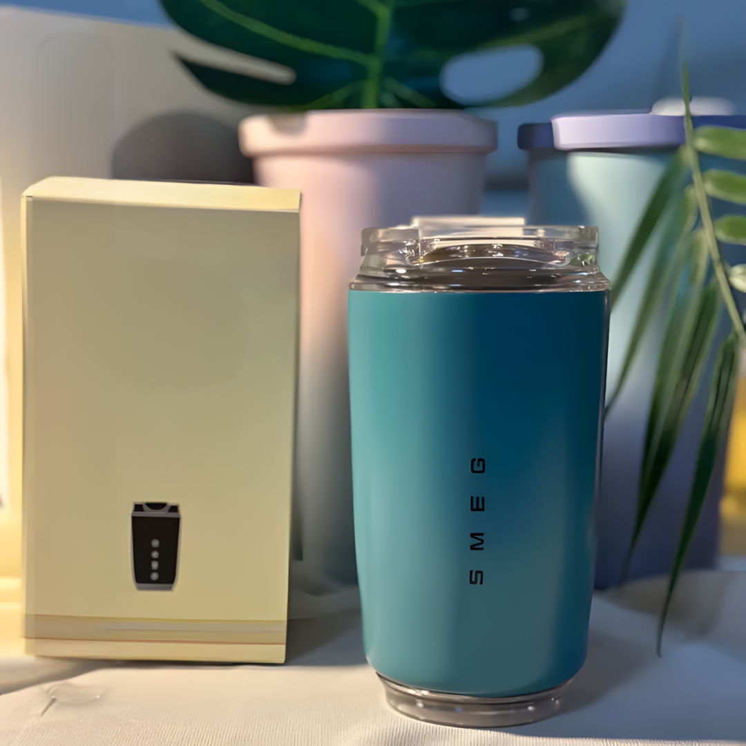 LuxeTherm 500 ml Termokrus i rustfrit stål med isolering og lækagesikkert låg