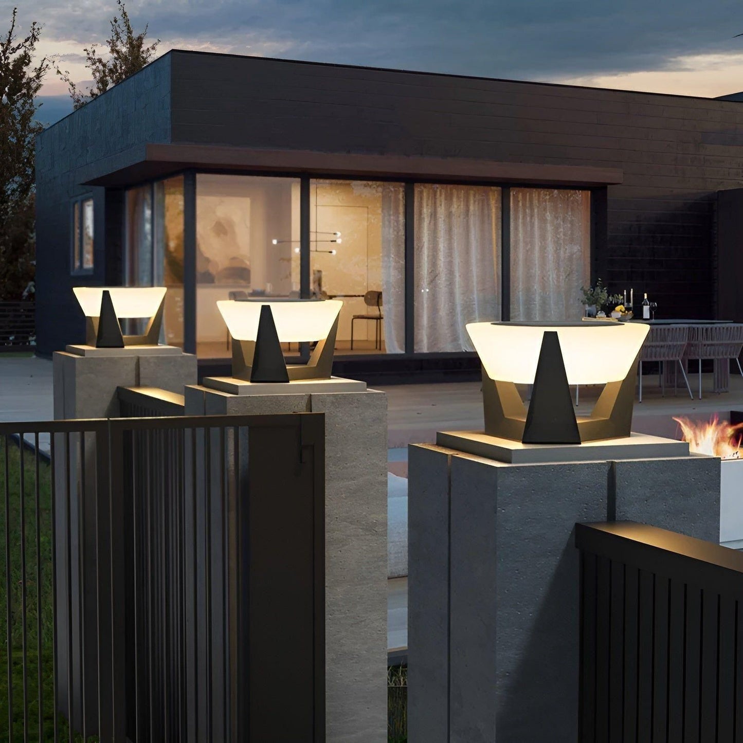 Luxio Solar japansk havelampe med LED til udendørs brug