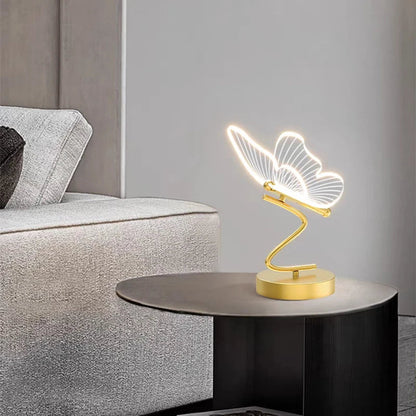 Luksus Sommerfugl Bordlampe LED Stemningslampe til Soveværelse Stue og Kontor