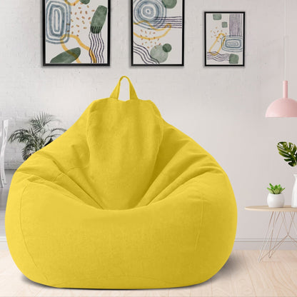 Luksuriøst Linnedlook Betræk til Sækkestol – Ergonomisk og Blødt Loungesæde