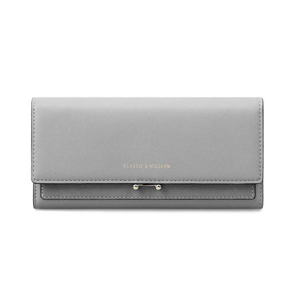 Luksus Lang Damepung Clutch med Kortholdere og Mobilrum til Elegant Hverdagsbrug