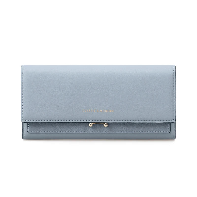 Luksus Lang Damepung Clutch med Kortholdere og Mobilrum til Elegant Hverdagsbrug