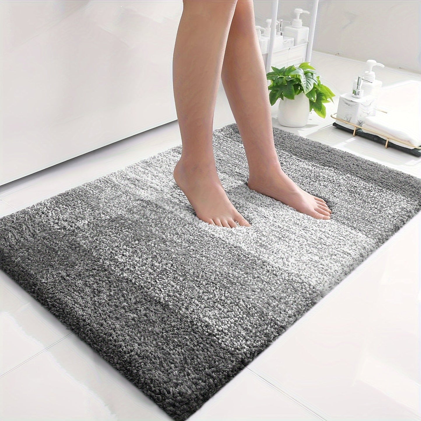 Luksuriøs Mikrofiber Bademåtte – Ekstra Blød, Skridsikker og Vaskbar