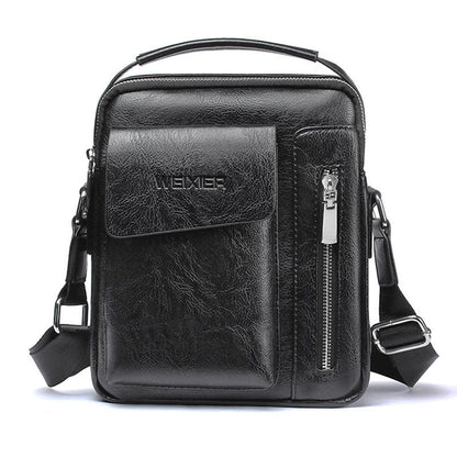 Luksus Skuldertaske i PU-Læder til Mænd Crossbody Messenger Taske