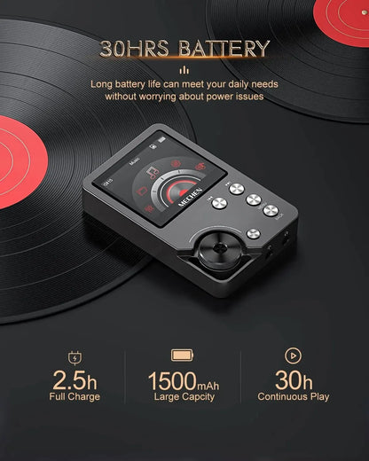 MECHEN-M30 HiFi MP3-afspiller med 64 GB Hukommelseskort og Lossless Lyd