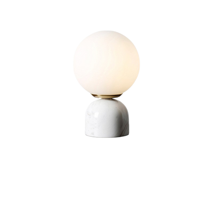 Marnor Marmor Bordlampe med Glasskærm og Minimalistisk Design