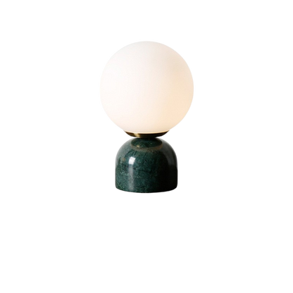Marnor Marmor Bordlampe med Glasskærm og Minimalistisk Design