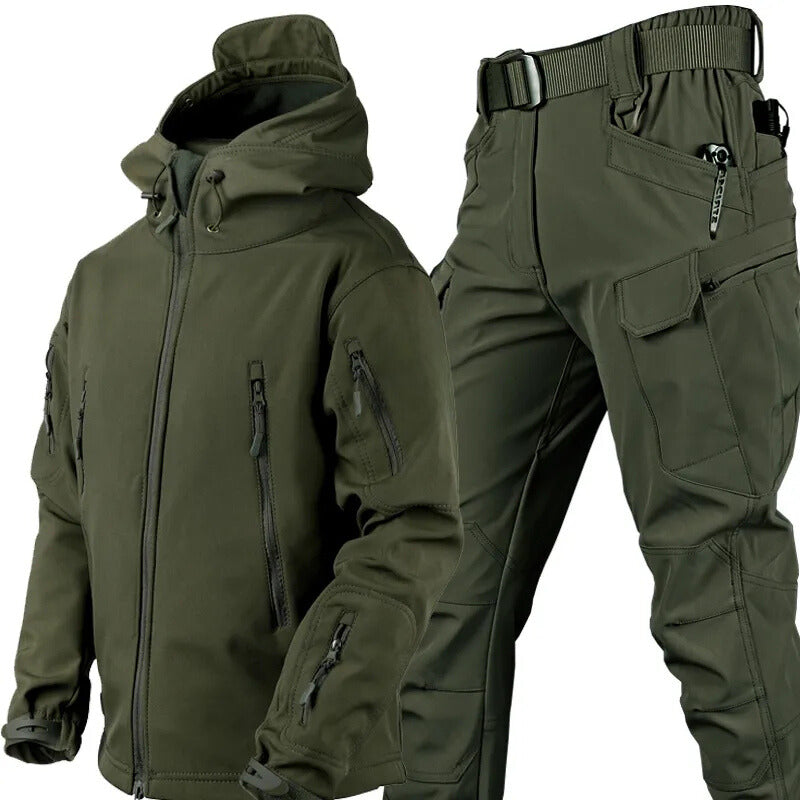 MaxShield™ Vandtæt Outdoor Sæt – Fleece & Mange Lommer