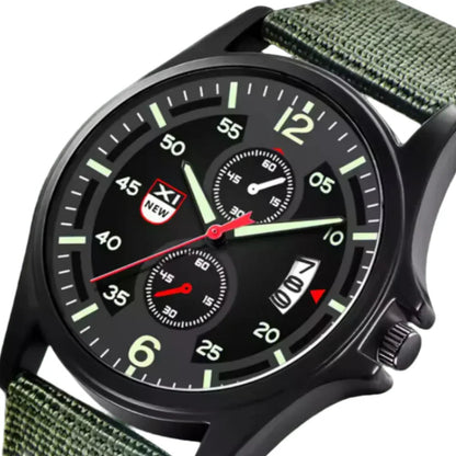 Militær Quartzur med Let Nylonrem og Taktisk Design