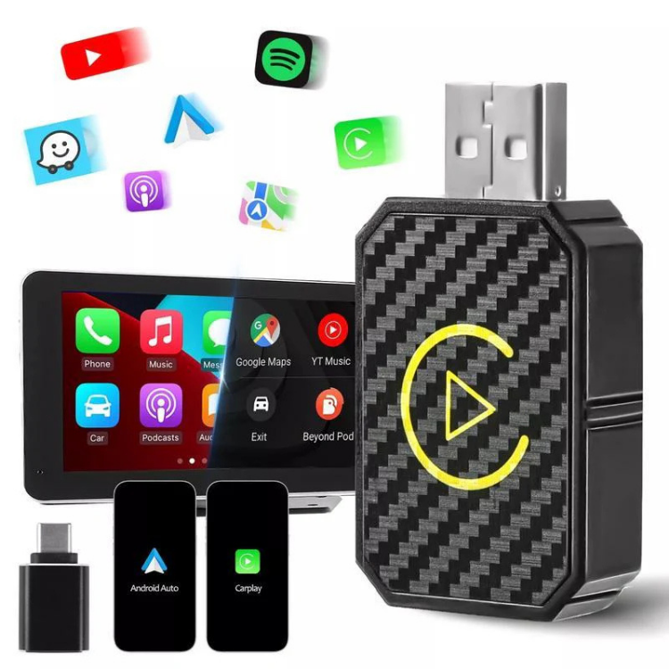 Mini trådløs CarPlay-adapter til kabelfri forbindelse