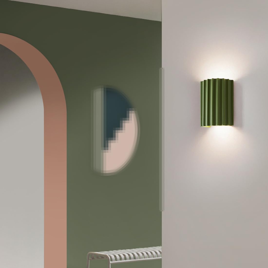 Minimalistisk LED-væglampe med op- og nedadgående lys