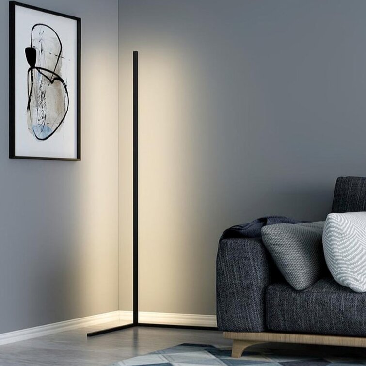 Moderne Hjørnegulvlampe med LED og Pladsbesparende Stemningsbelysning