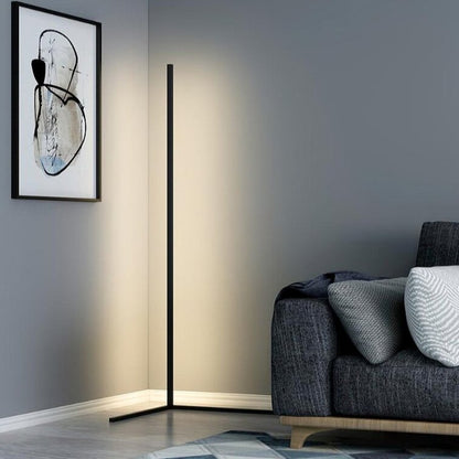 Moderne Hjørnegulvlampe med LED og Pladsbesparende Stemningsbelysning