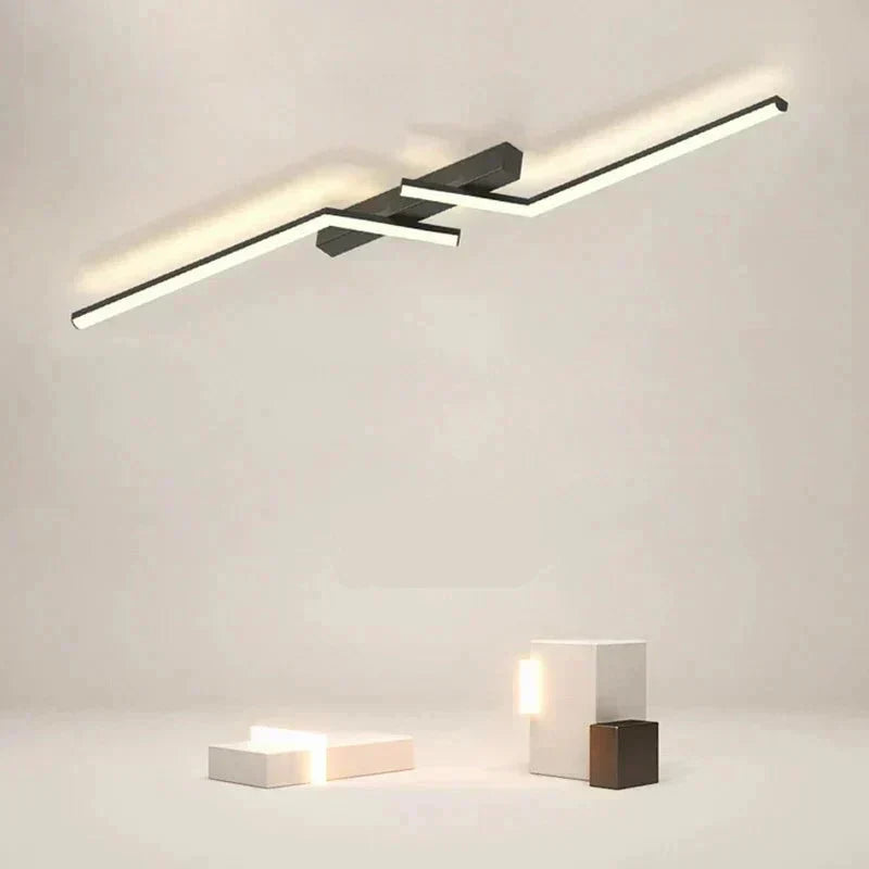 Moderne LED Linje Loftlampe Planmonteret Minimalistisk Loftlampe