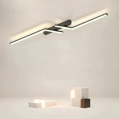 Moderne LED Linje Loftlampe Planmonteret Minimalistisk Loftlampe