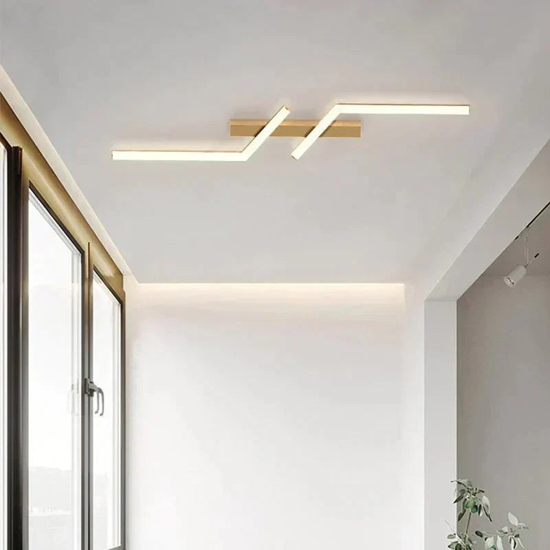 Moderne LED Linje Loftlampe Planmonteret Minimalistisk Loftlampe