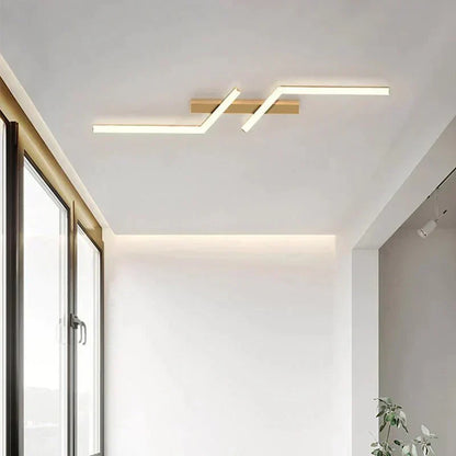 Moderne LED Linje Loftlampe Planmonteret Minimalistisk Loftlampe
