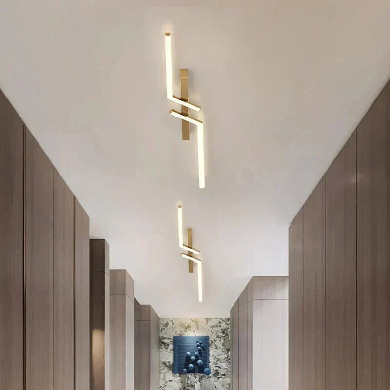 Moderne LED Linje Loftlampe Planmonteret Minimalistisk Loftlampe