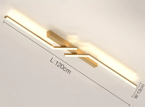 Moderne LED Linje Loftlampe Planmonteret Minimalistisk Loftlampe