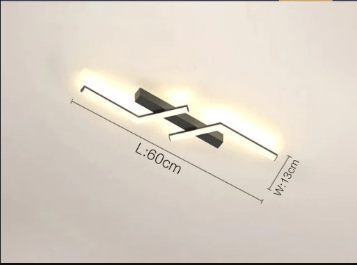Moderne LED Linje Loftlampe Planmonteret Minimalistisk Loftlampe