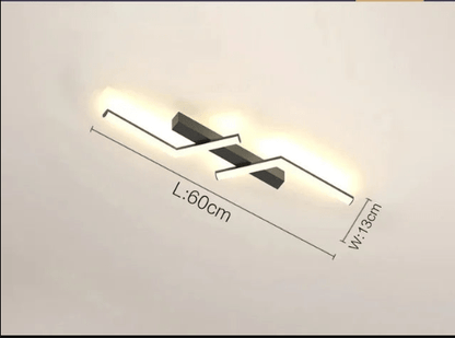 Moderne LED Linje Loftlampe Planmonteret Minimalistisk Loftlampe
