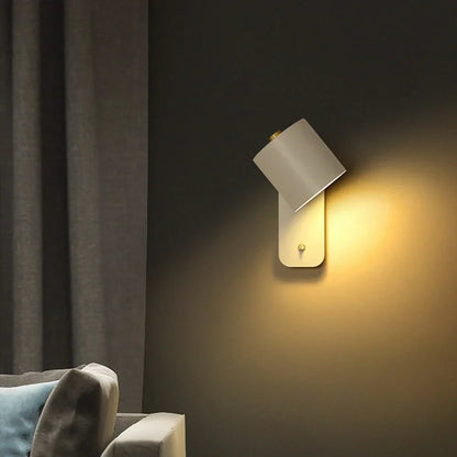 Moderne LED-væglampe med kontakt til indendørs brug