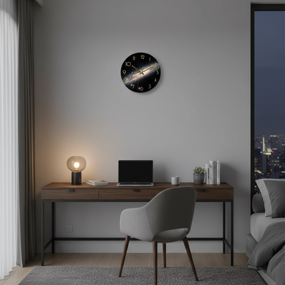 Stor Moderne Glasvægur – Minimalistisk Design til Køkken og Stue