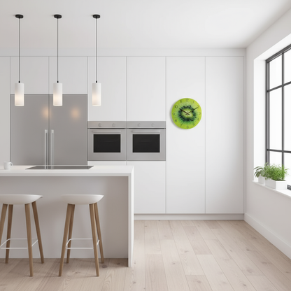 Stor Moderne Glasvægur – Minimalistisk Design til Køkken og Stue