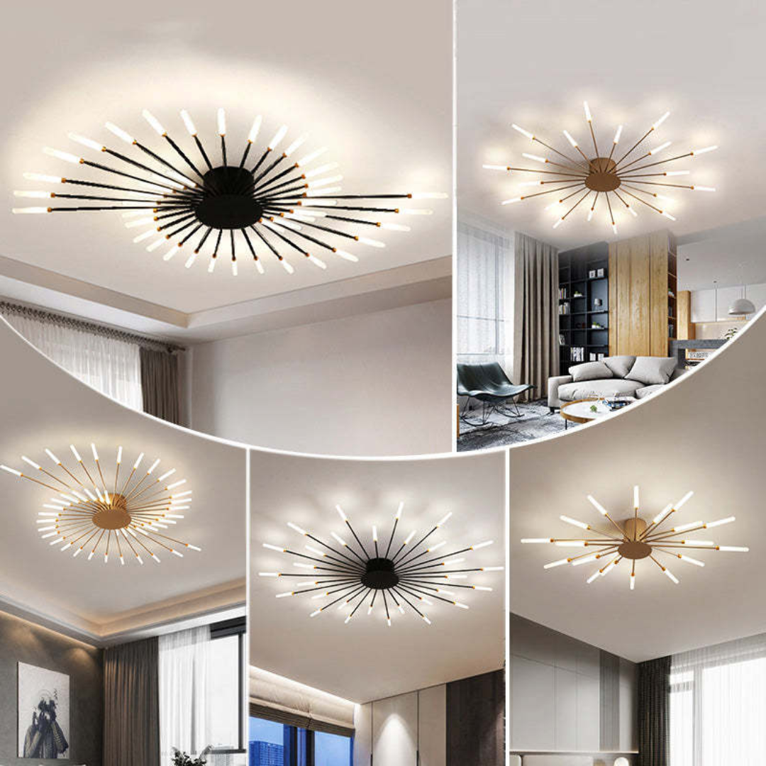 Moderne Stor LED Loftlampe til Stue og Soveværelse