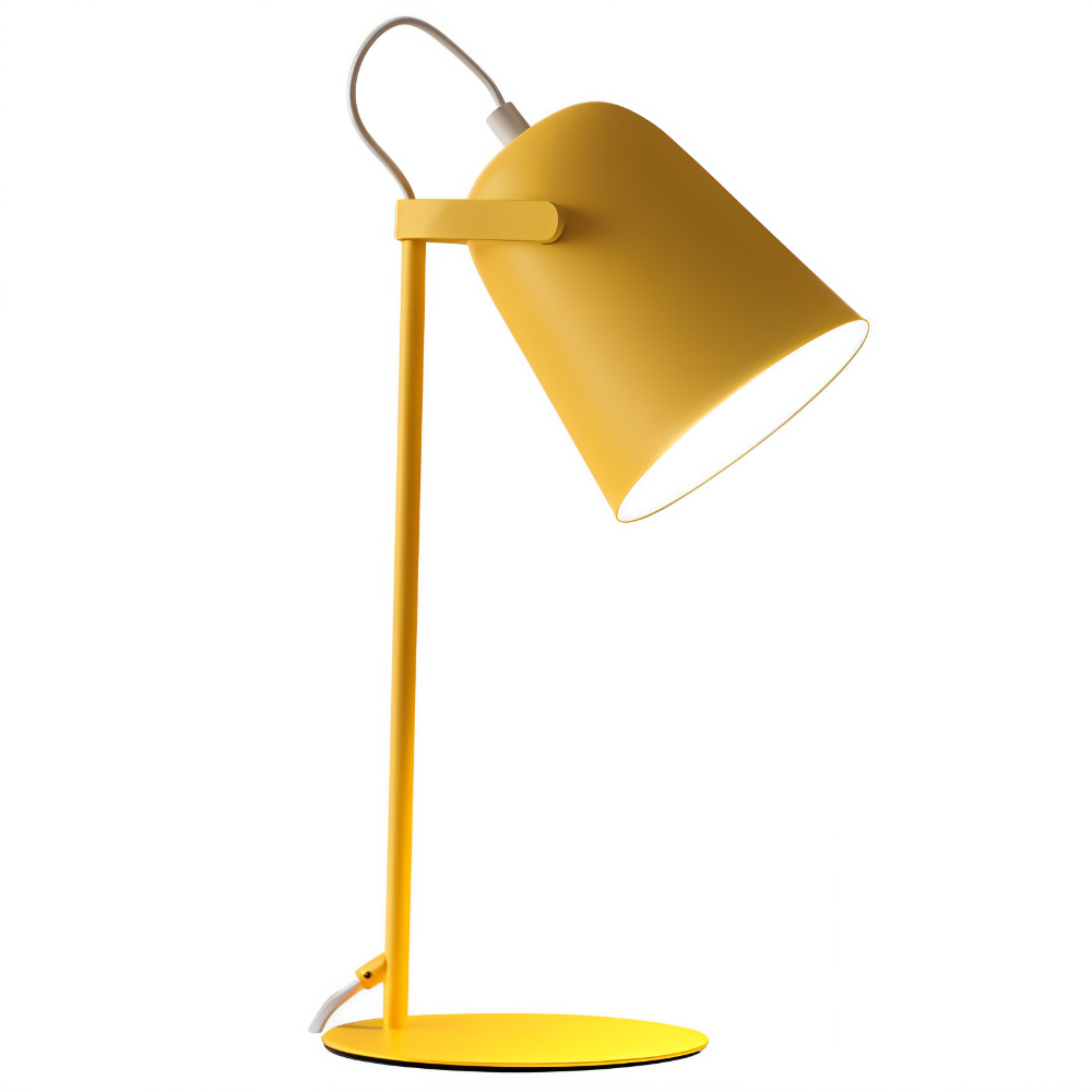 Moderne Drejelig Bordlampe med Justerbart Læselys