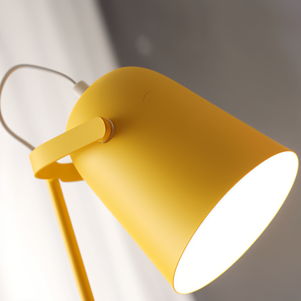 Moderne Drejelig Bordlampe med Justerbart Læselys