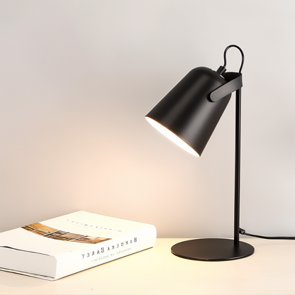 Moderne Drejelig Bordlampe med Justerbart Læselys