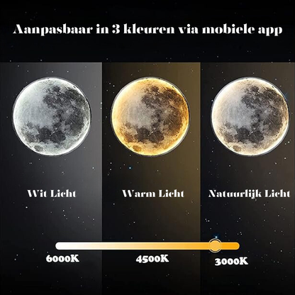 Månevæglampe med Justerbart LED-Lys til Stemningsfuld Hjemmebelysning