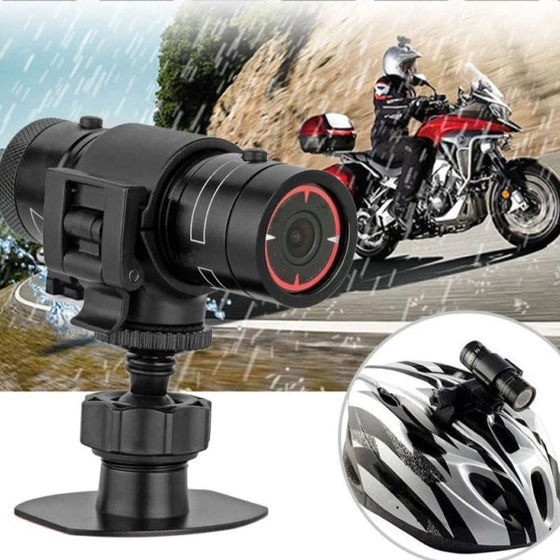 Motorcykelhjelmkamera HD 1080P med Vidvinkelobjektiv