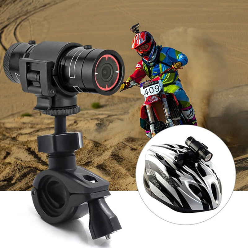 Motorcykelhjelmkamera HD 1080P med Vidvinkelobjektiv
