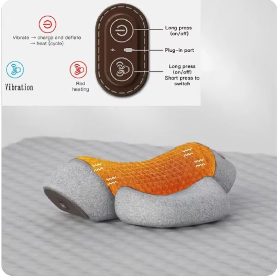 NeckEase Ortopædisk Memory Foam Pude til Nakkestøtte
