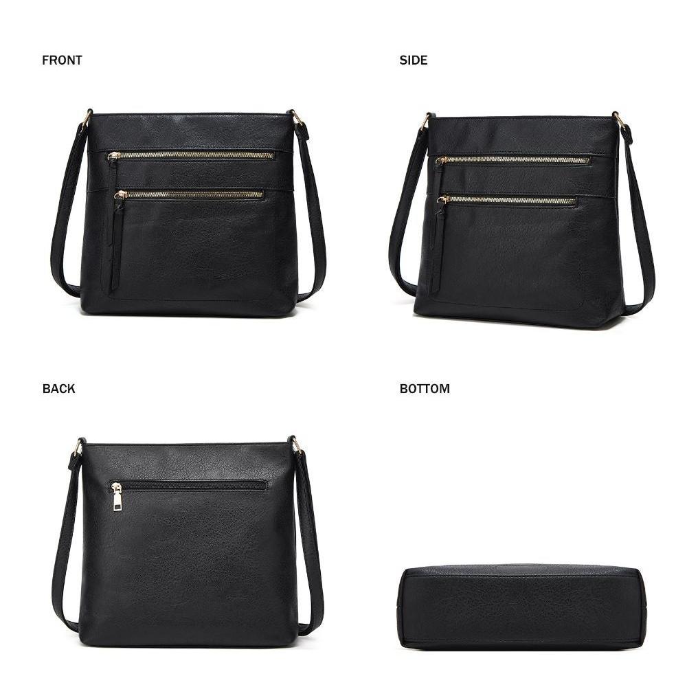 Nina Crossbody Taske i Ægte Læder – Elegant Kompakt Skuldertaske til Kvinder