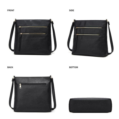 Nina Crossbody Taske i Ægte Læder – Elegant Kompakt Skuldertaske til Kvinder