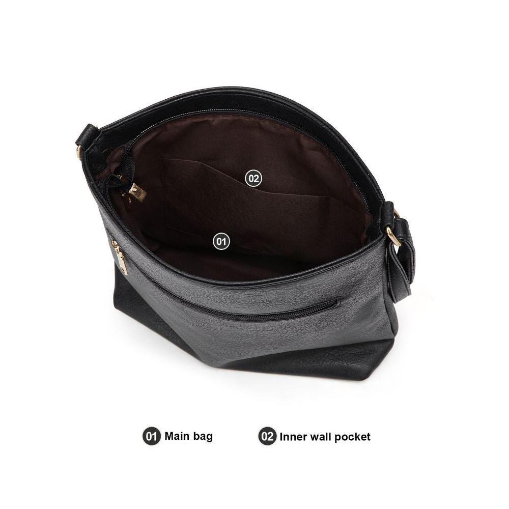 Nina Crossbody Taske i Ægte Læder – Elegant Kompakt Skuldertaske til Kvinder