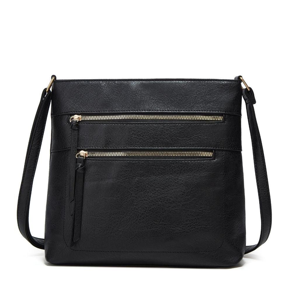 Nina Crossbody Taske i Ægte Læder – Elegant Kompakt Skuldertaske til Kvinder