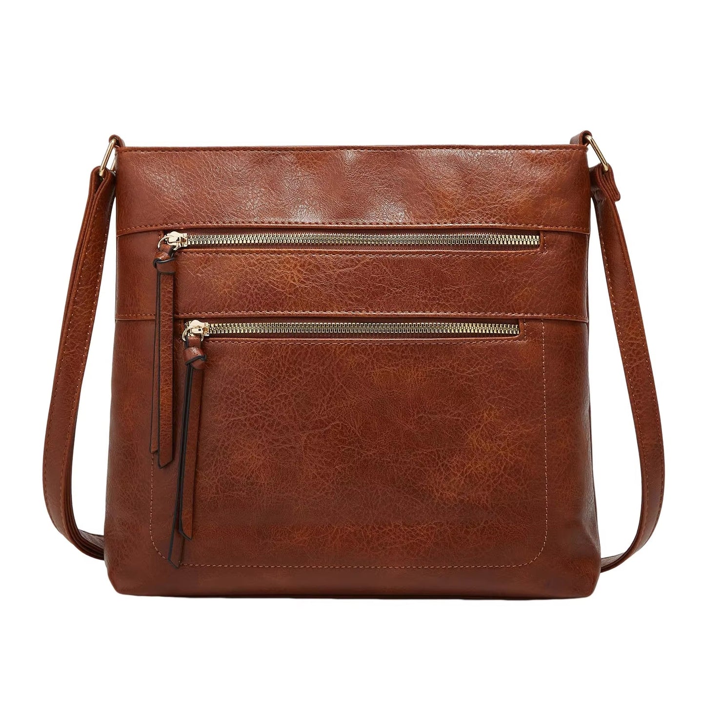 Nina Crossbody Taske i Ægte Læder – Elegant Kompakt Skuldertaske til Kvinder