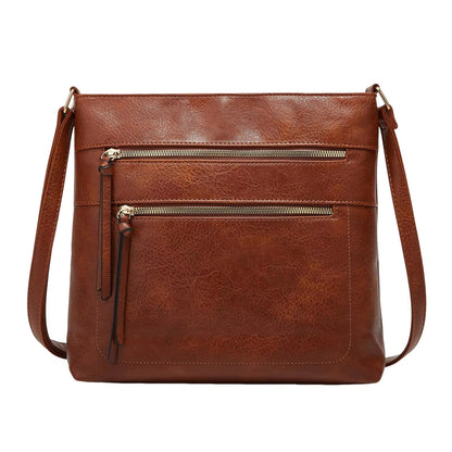Nina Crossbody Taske i Ægte Læder – Elegant Kompakt Skuldertaske til Kvinder