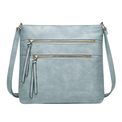 Nina Crossbody Taske i Ægte Læder – Elegant Kompakt Skuldertaske til Kvinder