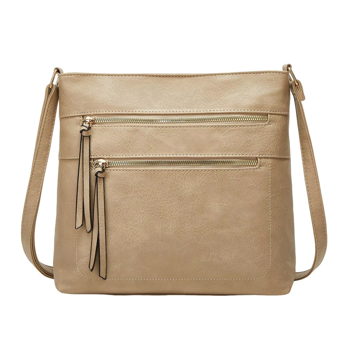 Nina Crossbody Taske i Ægte Læder – Elegant Kompakt Skuldertaske til Kvinder